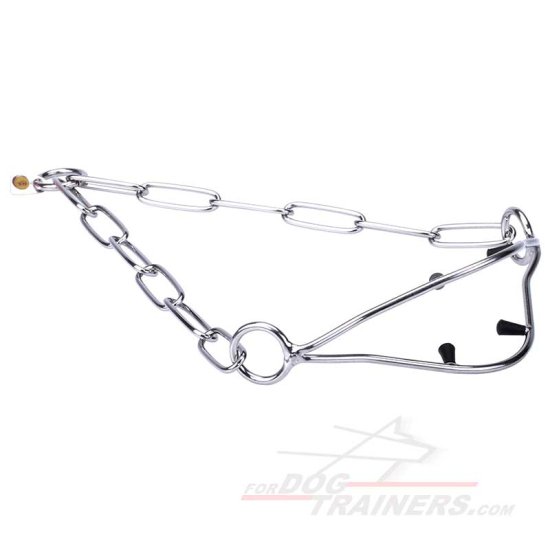 High Quality Stainless Steel Show Dog Collar with Fur Saving Links