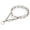 Chrome Plated Steel Dog Pinch Collar with Swivel