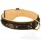 Dog Leather Collar Braided