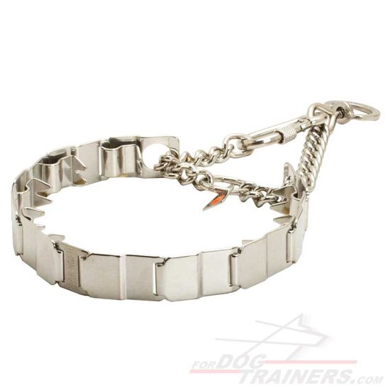 Stainless Steel Neck Tech Pinch Collar for Dog Training