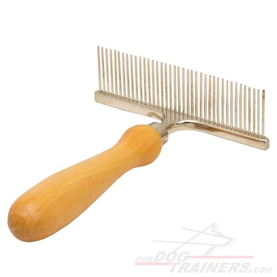 Rustproof Chrome Plated Metal Brush for Dog Grooming