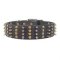 Extra Wide Leather Spiked and Studded Dog Collar