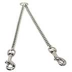 Chrome Plated Dog Leash Coupler for Walking 2 Dogs