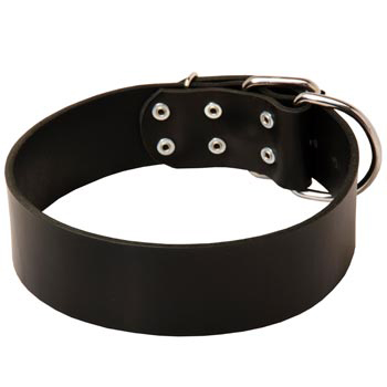 Leather Dog Collar for Control During Walking